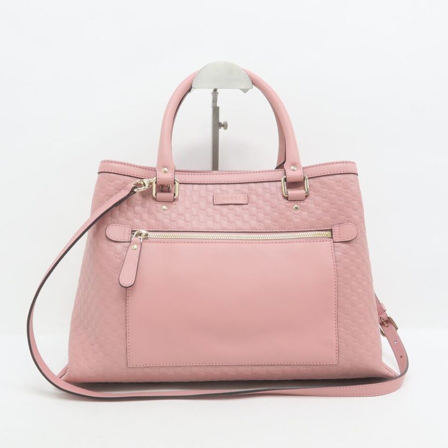 Gucci Mirco Guccissima Large Tote Pink Calfskin Satchel | Studio Nafay