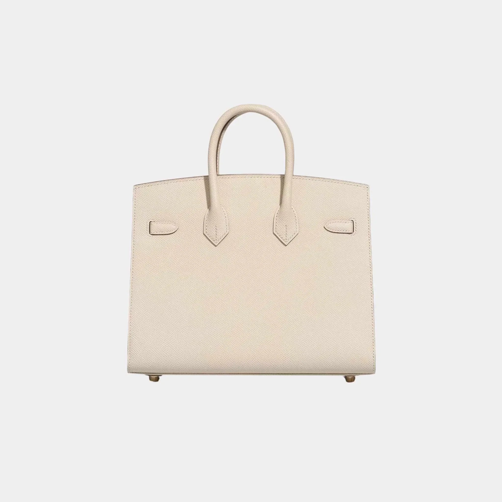 Birkin 25 Epsom Craie GHW