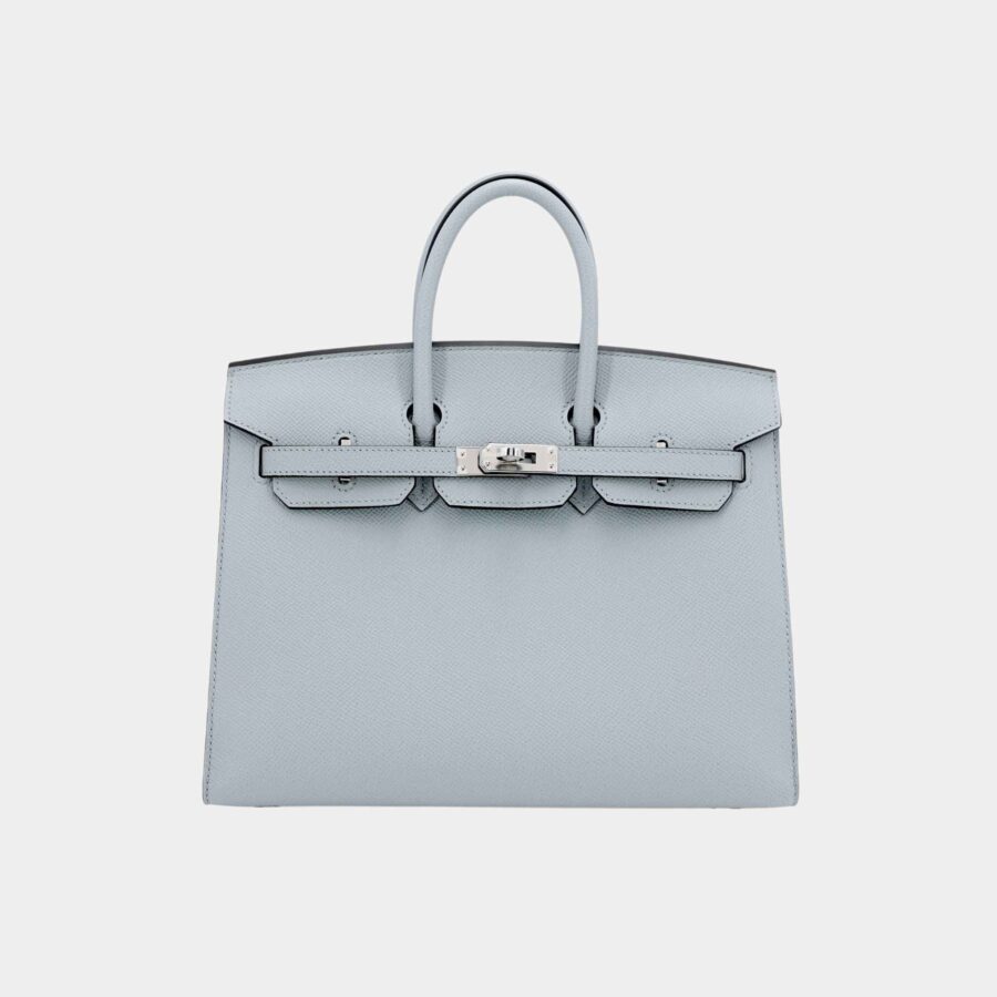 Birkin 25 Epsom Sellier Bleu Glacier PHW | Studio Nafay