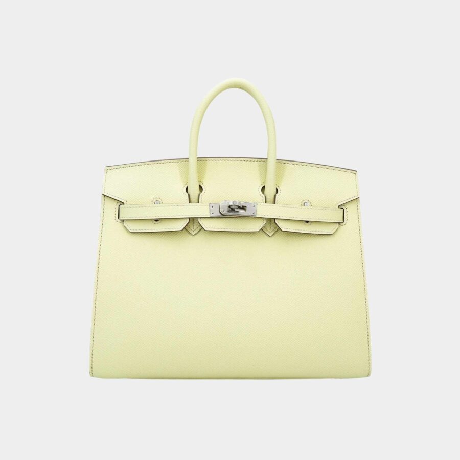 Birkin 25 Epsom Sellier Jaune Milton PHW | Studio Nafay