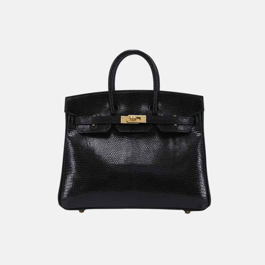 Birkin 25 Lizard Black GHW | Studio Nafay