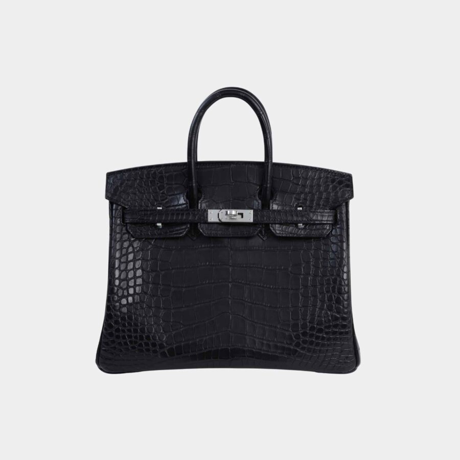 Birkin 25 Matte Alligator Black PHW | Studio Nafay