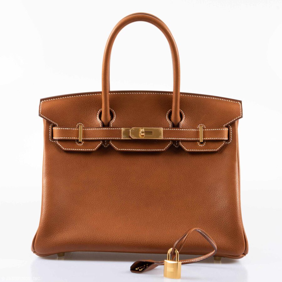 HermesBirkin 30 Fauve Barenia Faubourg Gold Hardware | Studio Nafay