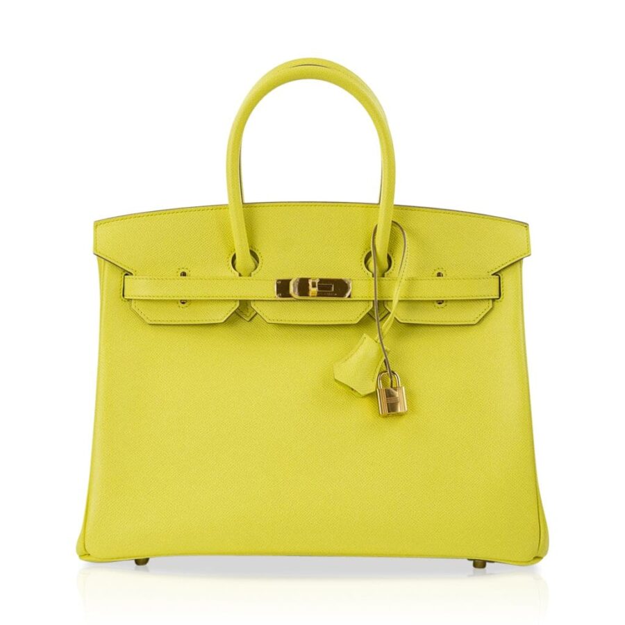 Hermes Birkin 35 Bag Soufre Epsom Leather Gold Hardware | Studio Nafay