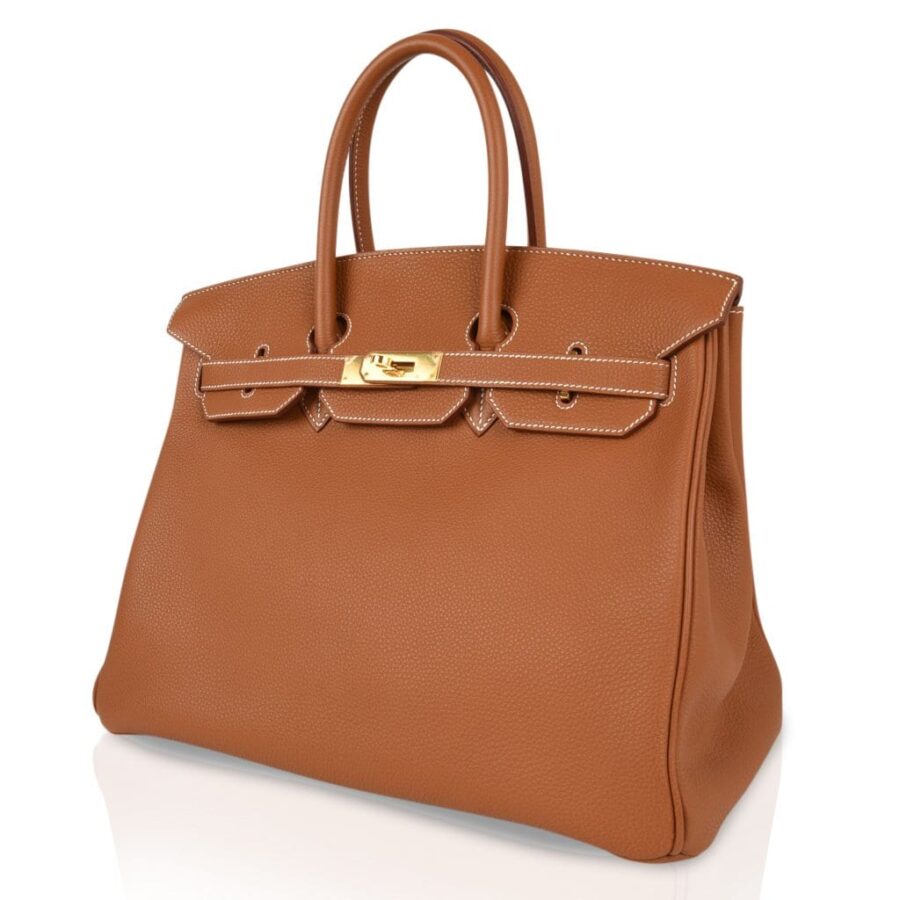 Hermes Birkin 35 Bag Coveted Gold Togo Gold Hardware | Studio Nafay