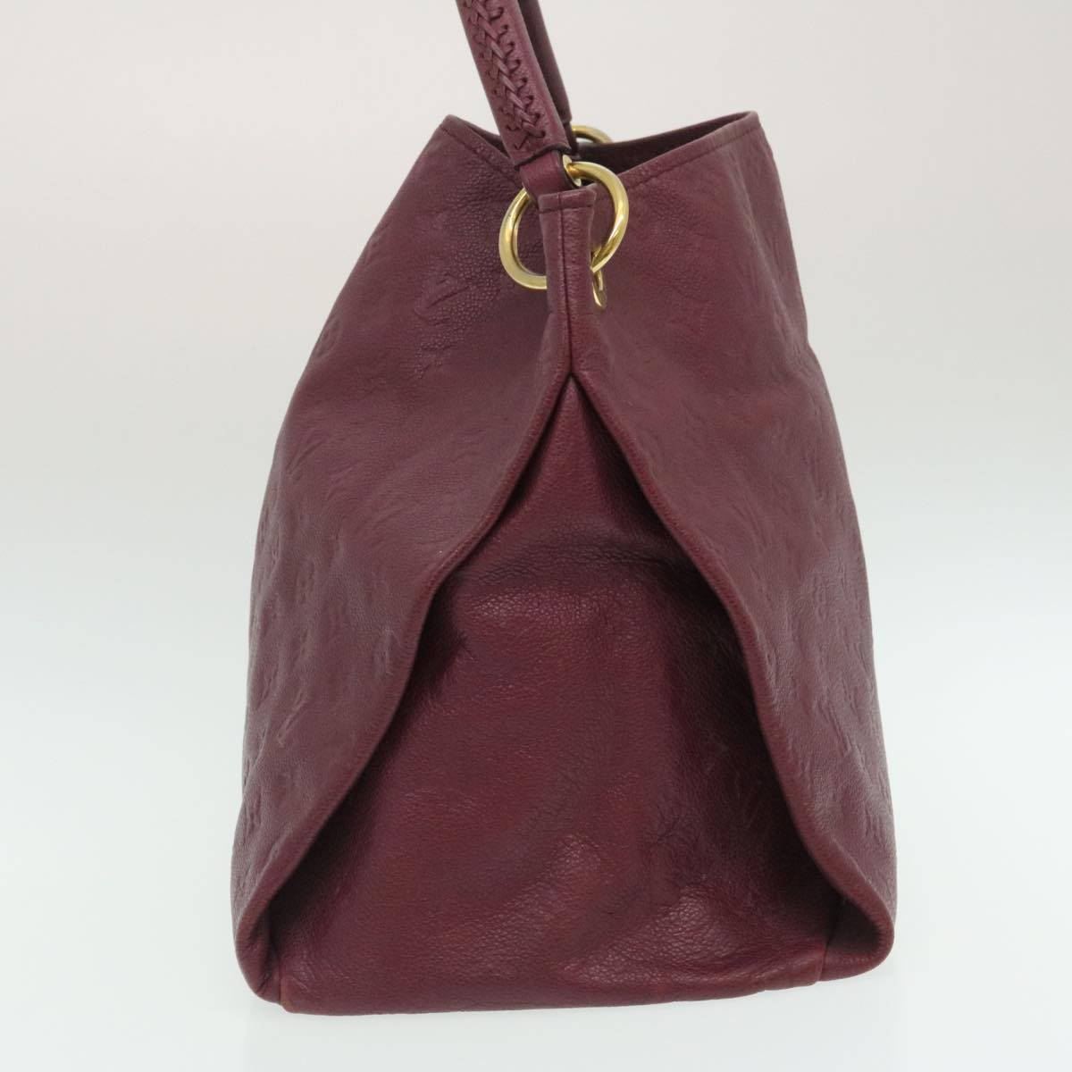 LOUIS VUITTON Monogram Empreinte Artsy MM Shoulder Bag Purple Auth hs786A