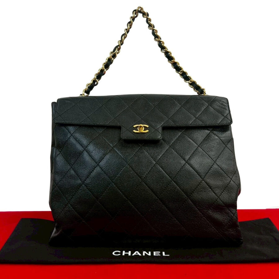 Chanel Matelassé Caviar Leather Handbag | Studio Nafay