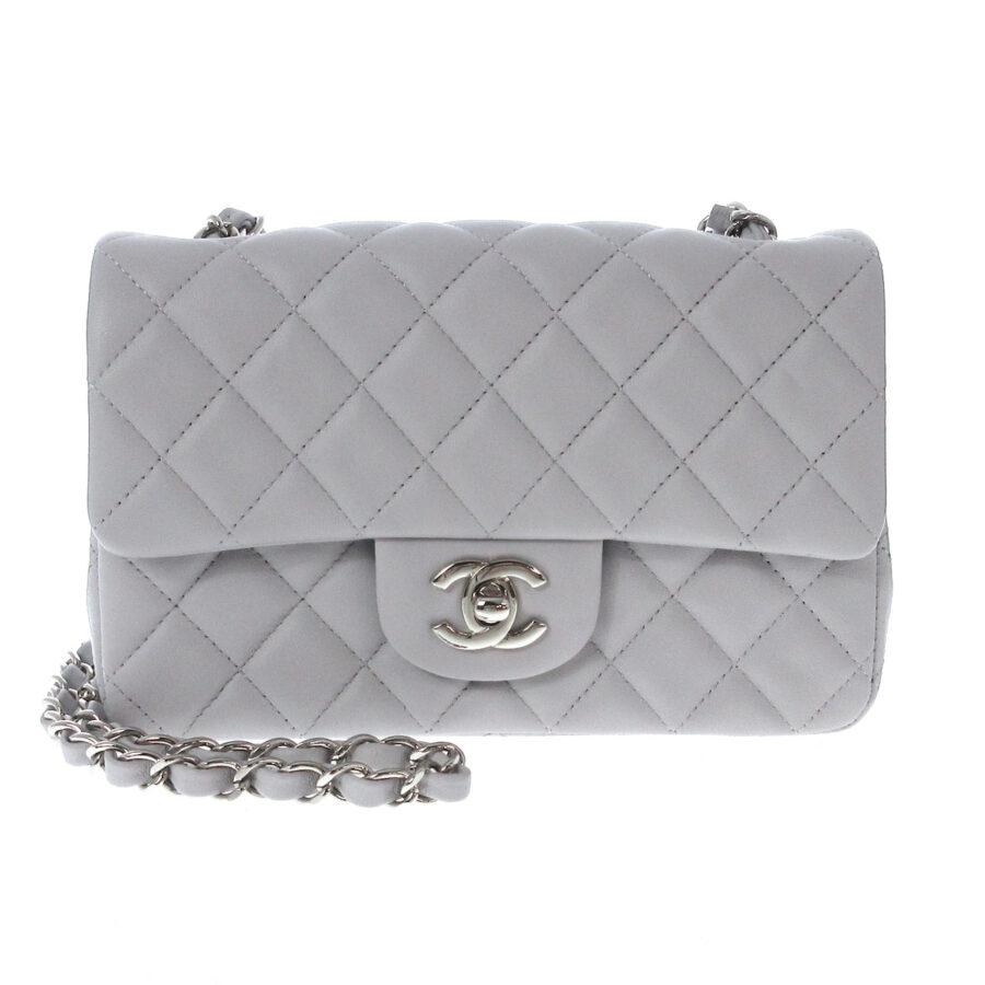 Chanel Mini Classic grey Bag | Studio Nafay