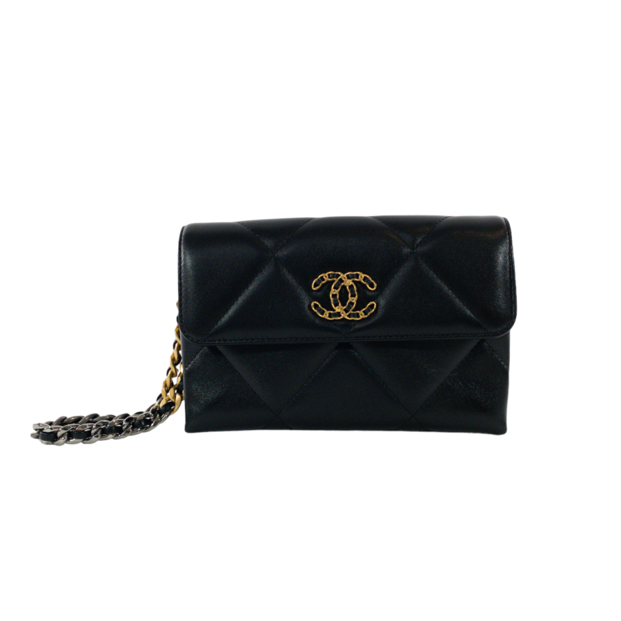 Chanel Leather Black Elegant Clutch | Studio Nafay