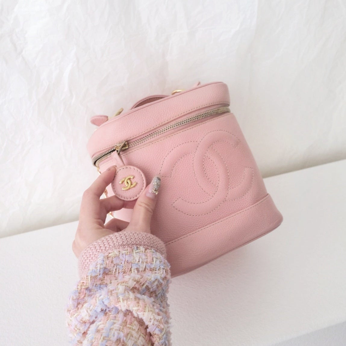 Chanel Caviar Coco Wash Handbag