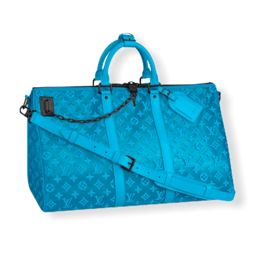 Louis Vuitton Keepall Triangle Badoulière 50 Blue | Studio Nafay