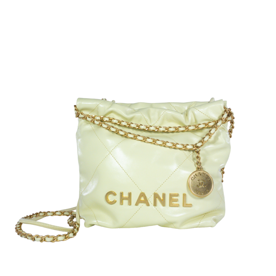 Chanel Yellow Mini 22 Crossbody | Studio Nafay