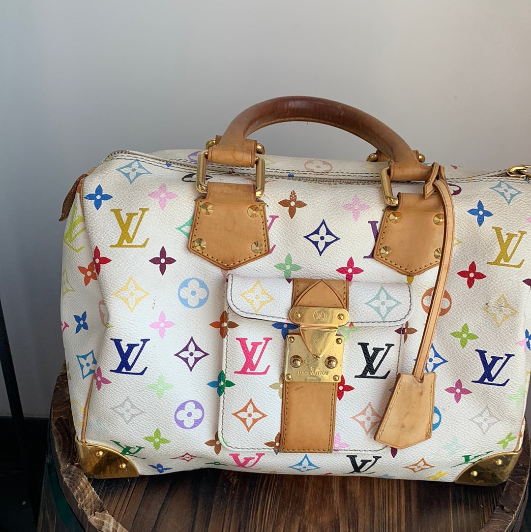 Louis Vuitton Multicolor Monogram Speedy 30