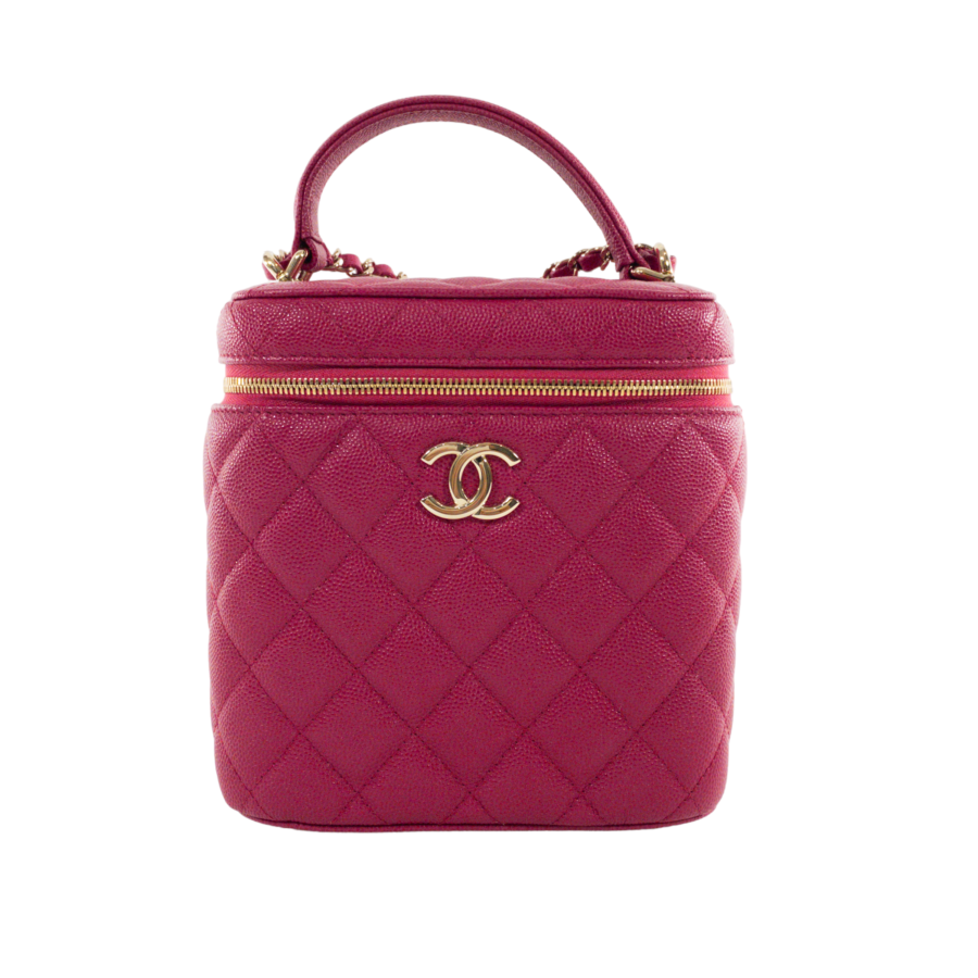 Chanel Berry Caviar Vanity Case GHW | Studio Nafay