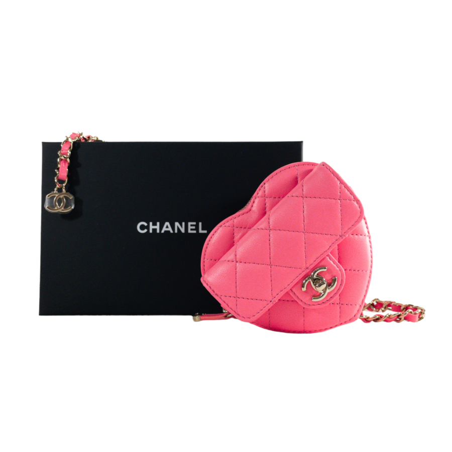 Chanel Pink Mini Heart Belt Bag | Studio Nafay