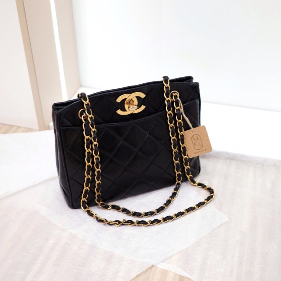 Chanel Lambskin Chain Bag Tote | Studio Nafay