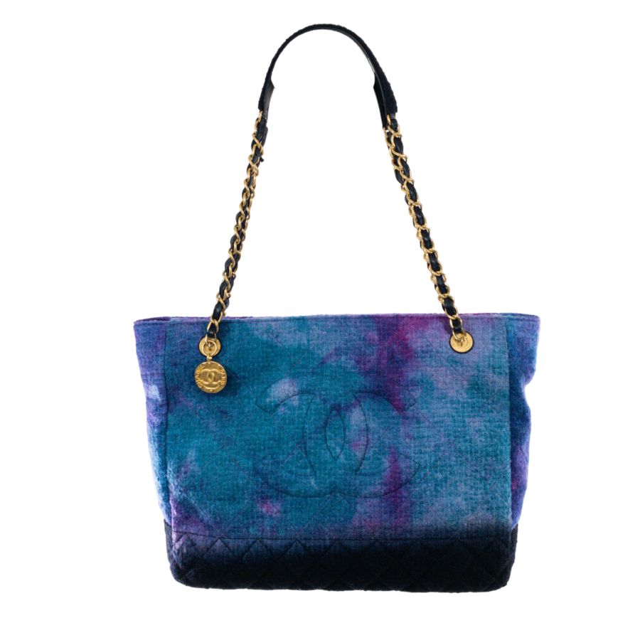 Chanel Watercolor Tweed Shopping Tote | Studio Nafay