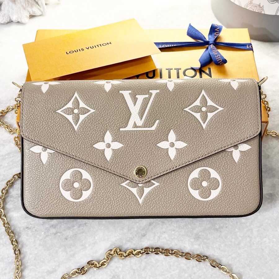 LOUIS VUITTON Felicie Pochette Monogram Empriente Leather Crossbody Bag | Studio Nafay