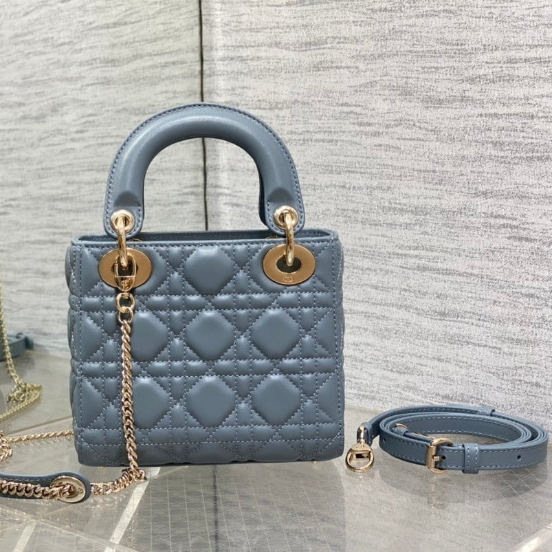 mini lady 17 raf blue lambskin | Studio Nafay