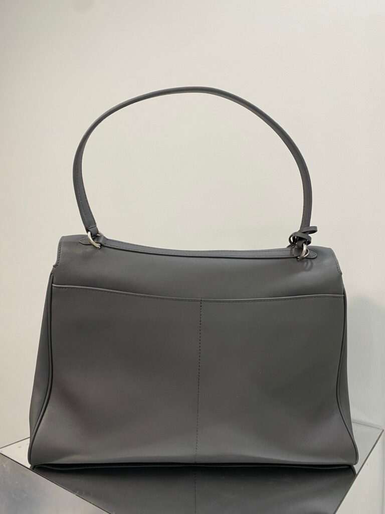 RODEO LARGE BAG 40 IN GREY SMOOTH CALFSKIN SILVER HARDWARE - Product Image 2