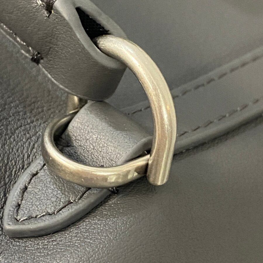 RODEO SMALL BAG 29 IN GREY SMOOTH CALFSKIN SILVER HARDWARE | Studio Nafay