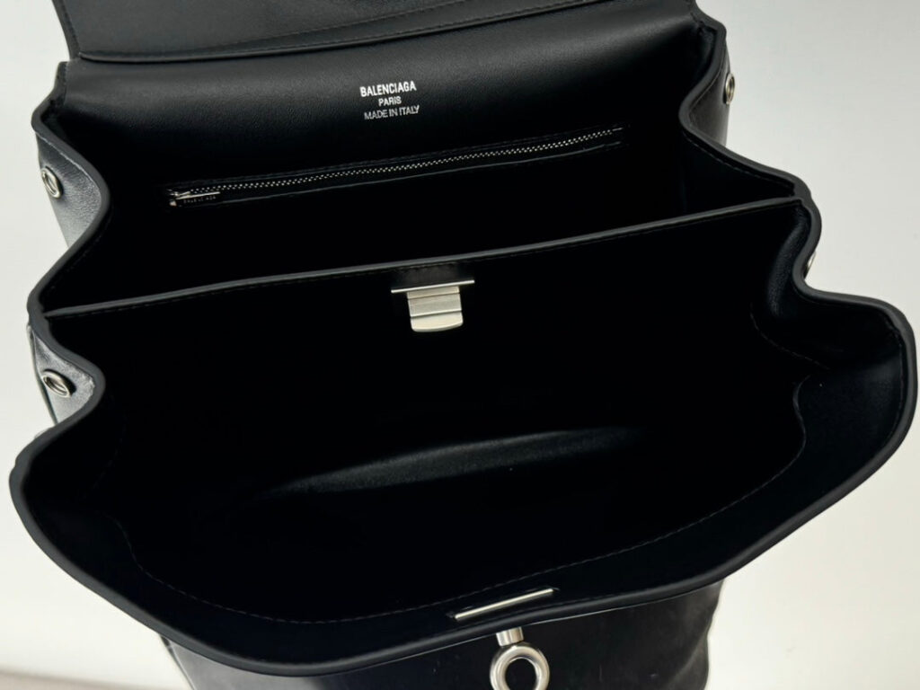 RODEO SMALL BAG 29 IN BLACK SMOOTH CALFSKIN SILVER HARDWARE | Studio Nafay