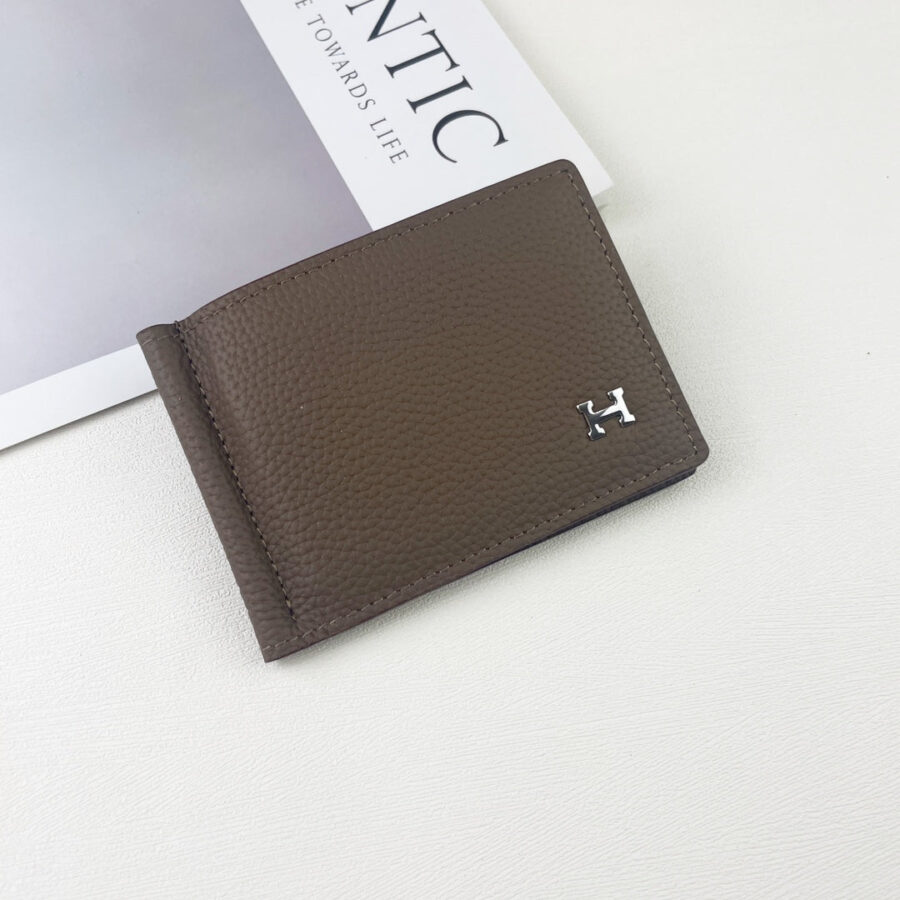 HM SILK’IN DOLLAR WALLET 11 BROWN GRAINED CALFSKIN | Studio Nafay