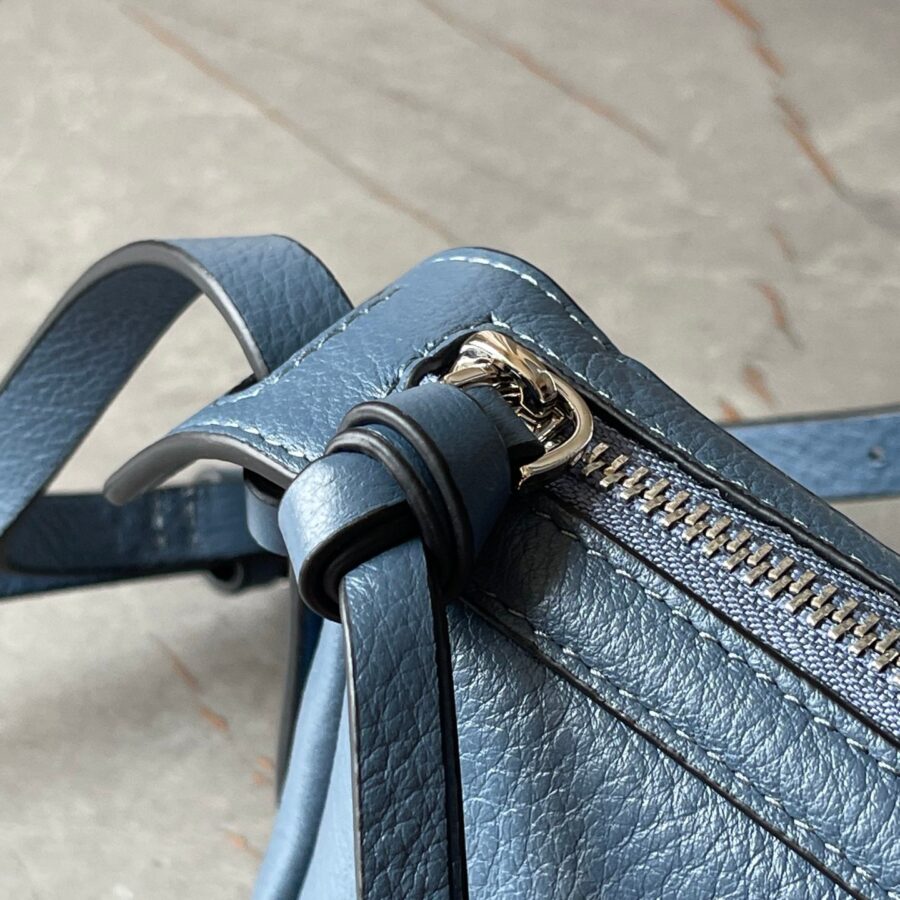 SIMPLY MINI 22 IN FIORD BLUE GRAINED CALFSKIN | Studio Nafay