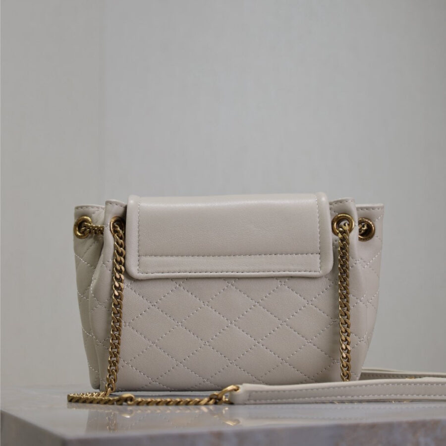 MINI NOLITA BAG 18 IN WHITE LAMBSKIN COPPER HARDWARE | Studio Nafay