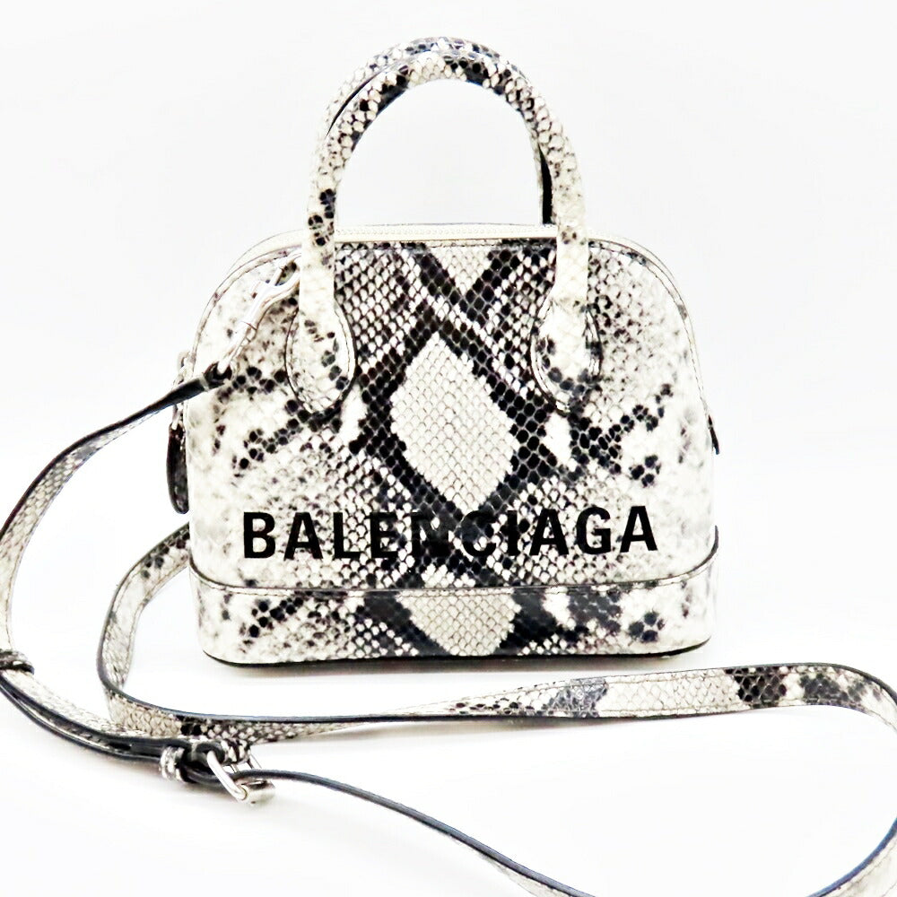Balenciaga Ville Top Handle XXS Python Embossed | Studio Nafay