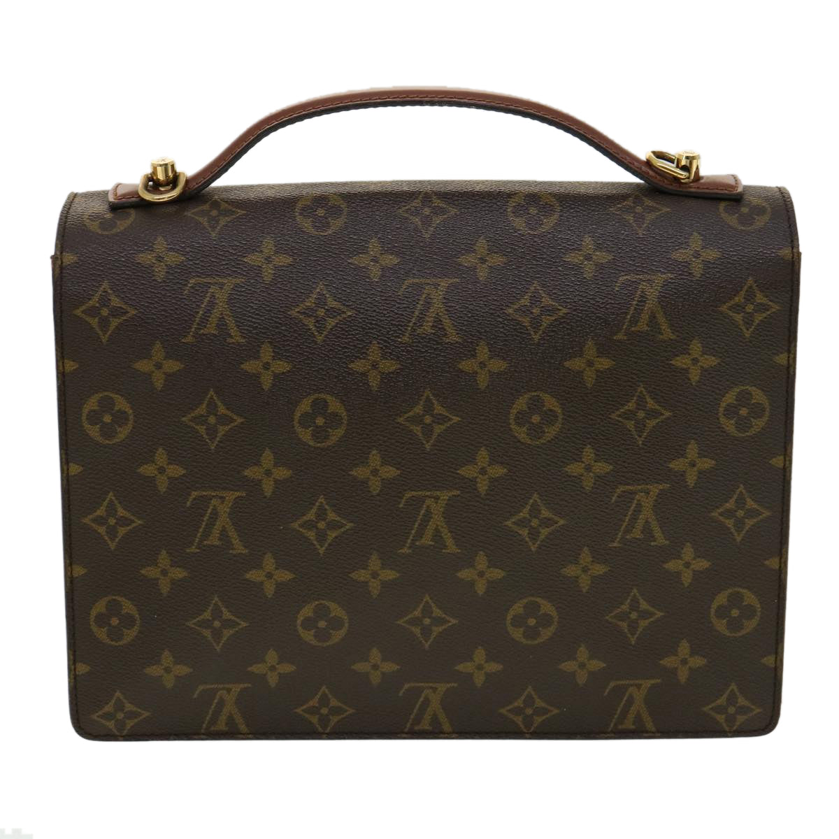 LOUIS VUITTON Monogram Monceau Hand Bag 2way LV jk2663