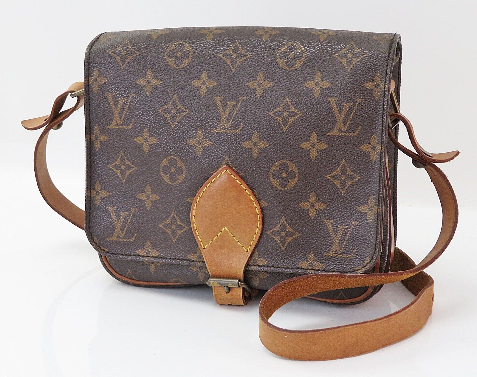 LV Cartouchiere MM Monogram Crossbody Bag