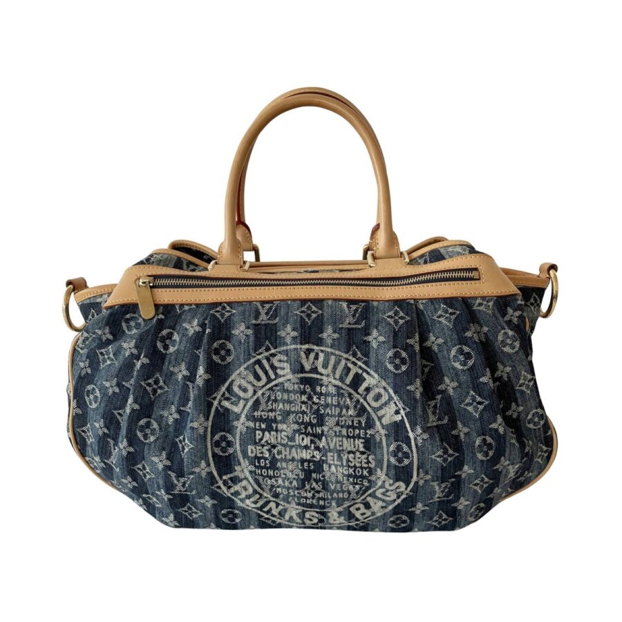Louis Vuitton Denim Porte Epaule Raye Cabas Bag | Studio Nafay