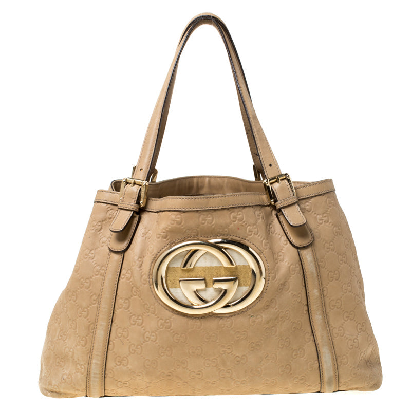 Gucci Beige Leather Tote Style 3 | Studio Nafay