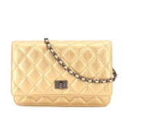 Chanel Wallet On Chain Leather Gold Crossbody Bag 2 | Studio Nafay