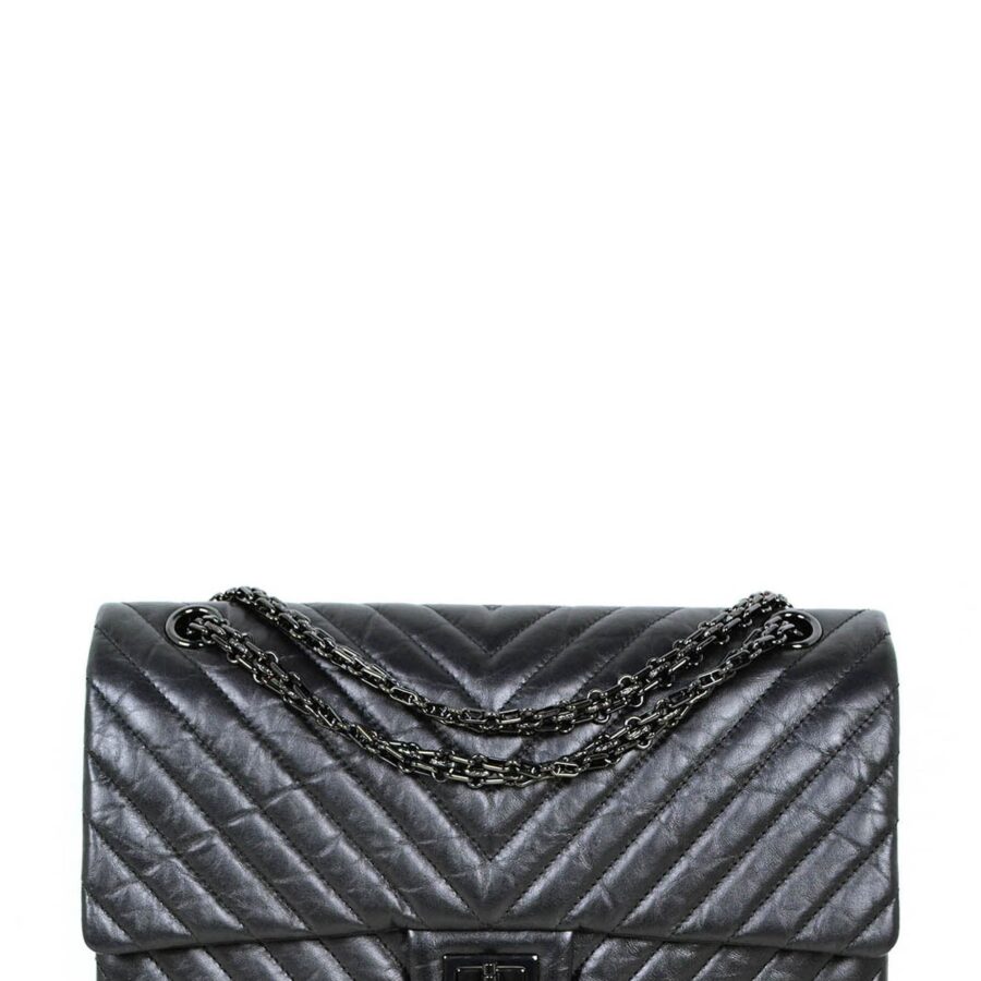 Chanel So Black Calfskin Quilted 2.55 Reissue 226 Flap Bag | Studio Nafay