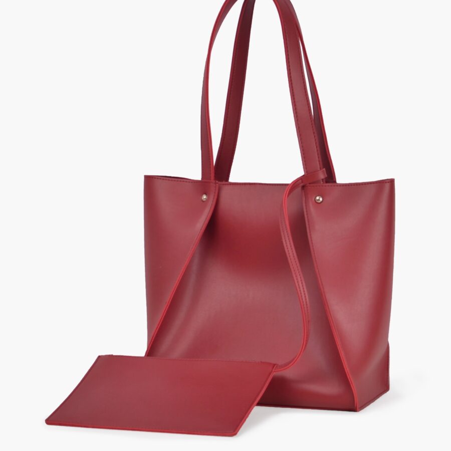 Maroon shopping Tote Bags | Studio Nafay