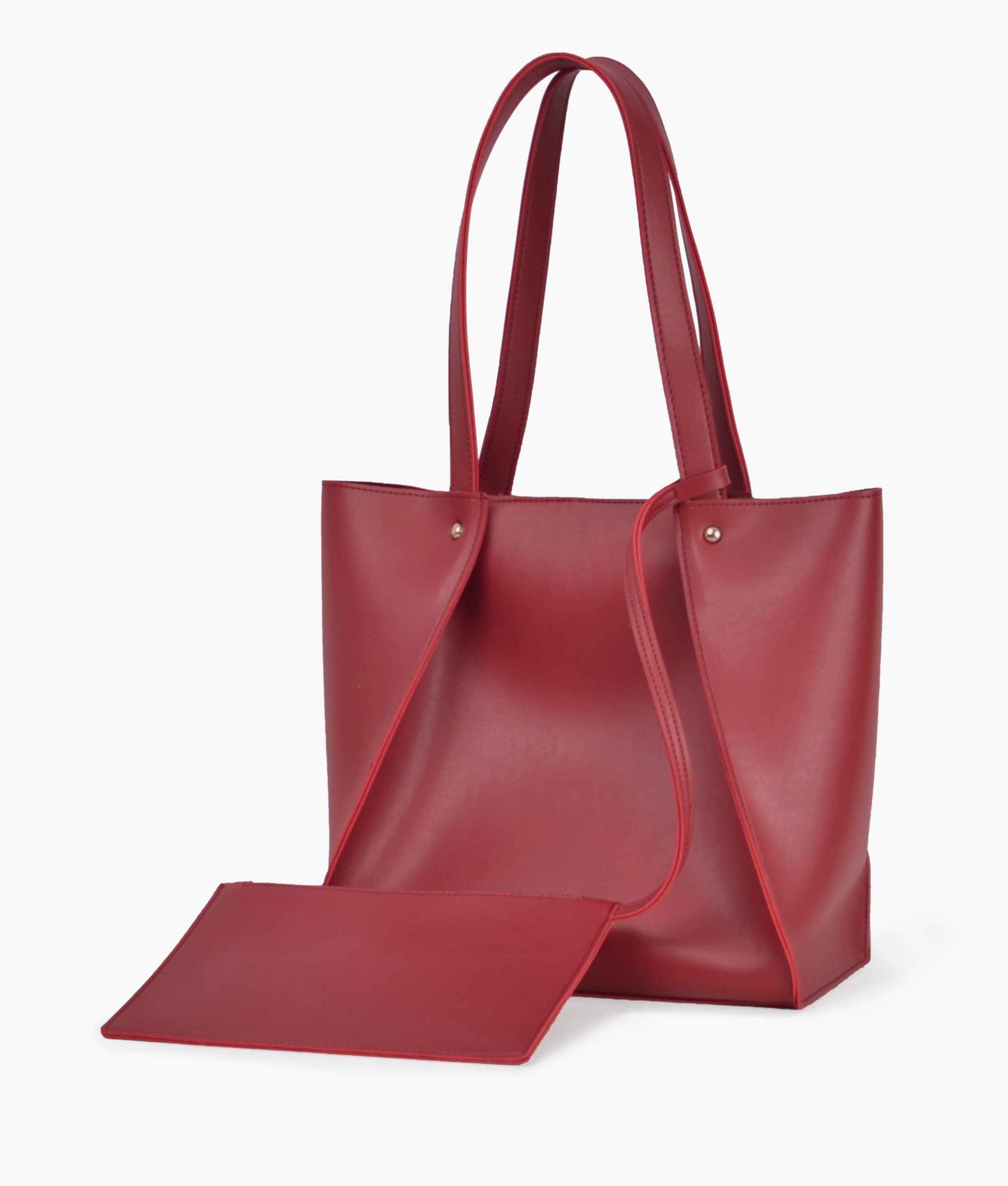 Maroon shopping Tote Bags | Studio Nafay