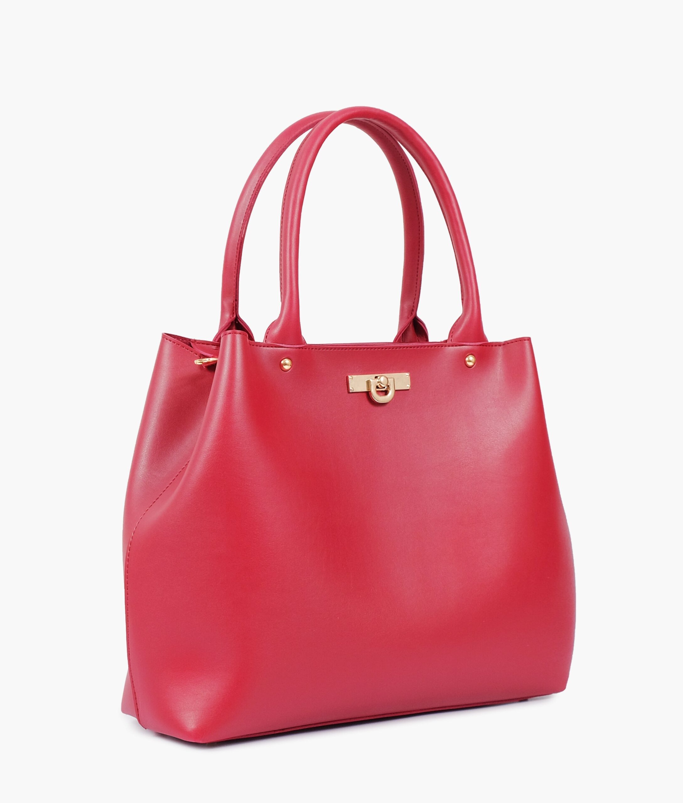 Maroon zipper Tote Bags | Studio Nafay