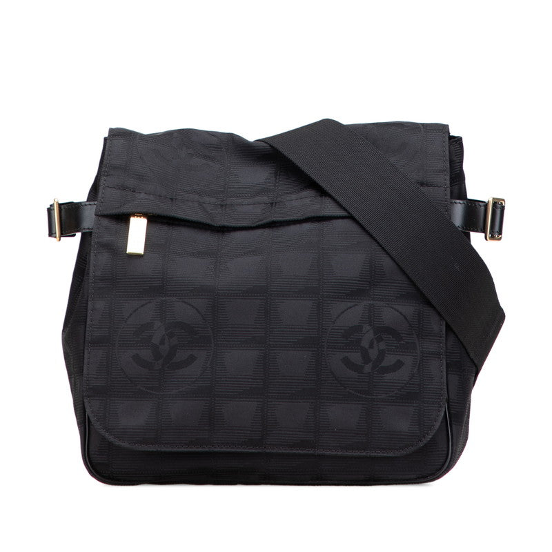 Chanel Coco Mark New Travel Line Nylon Leather Shoulder Bag | Studio Nafay