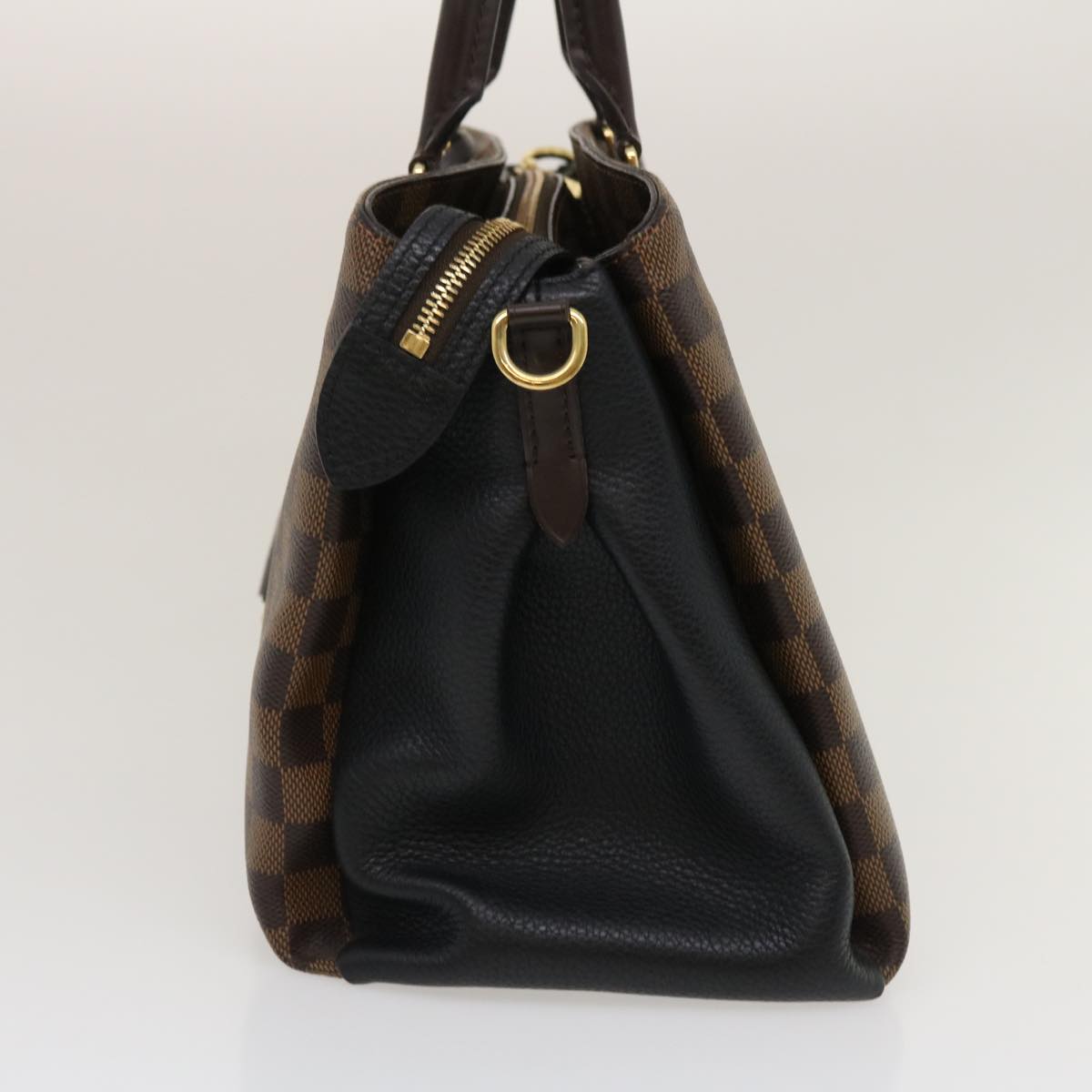 LOUIS VUITTON Damier Ebene Normandy Hand Bag 2way LV Auth 34730A