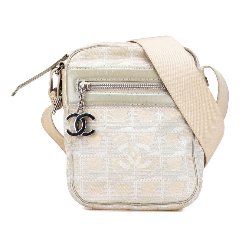 Chanel New Travel Line Canvas Leather Shoulder Bag | Studio Nafay