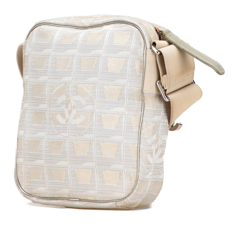 Chanel New Travel Line Canvas Leather Shoulder Bag