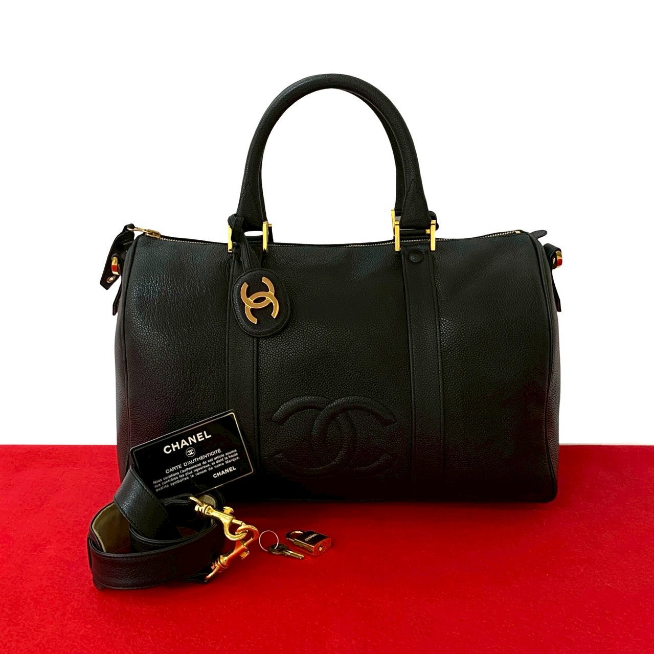 Chanel Coco Caviar Skin 2way Handbag
