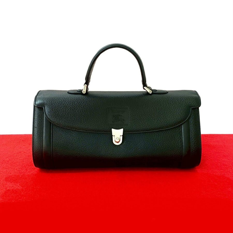 Burberrys Shadow Horse Logo Leather Handbag | Studio Nafay