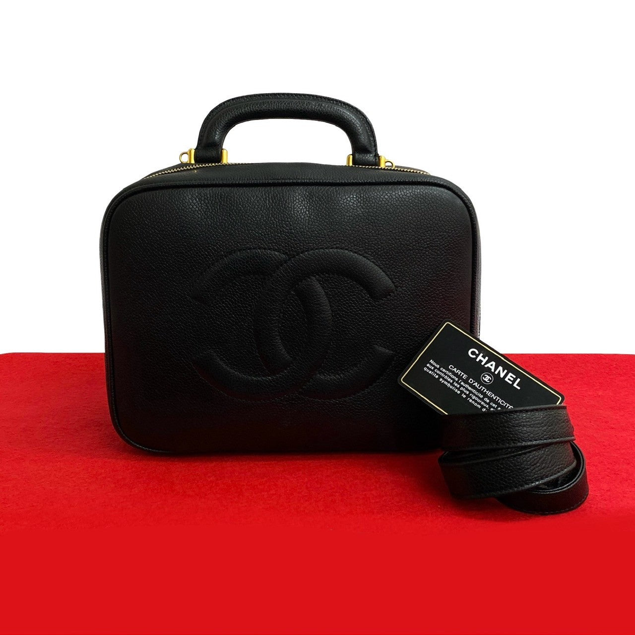 Chanel Coco Mark Caviar Skin 2way Bag