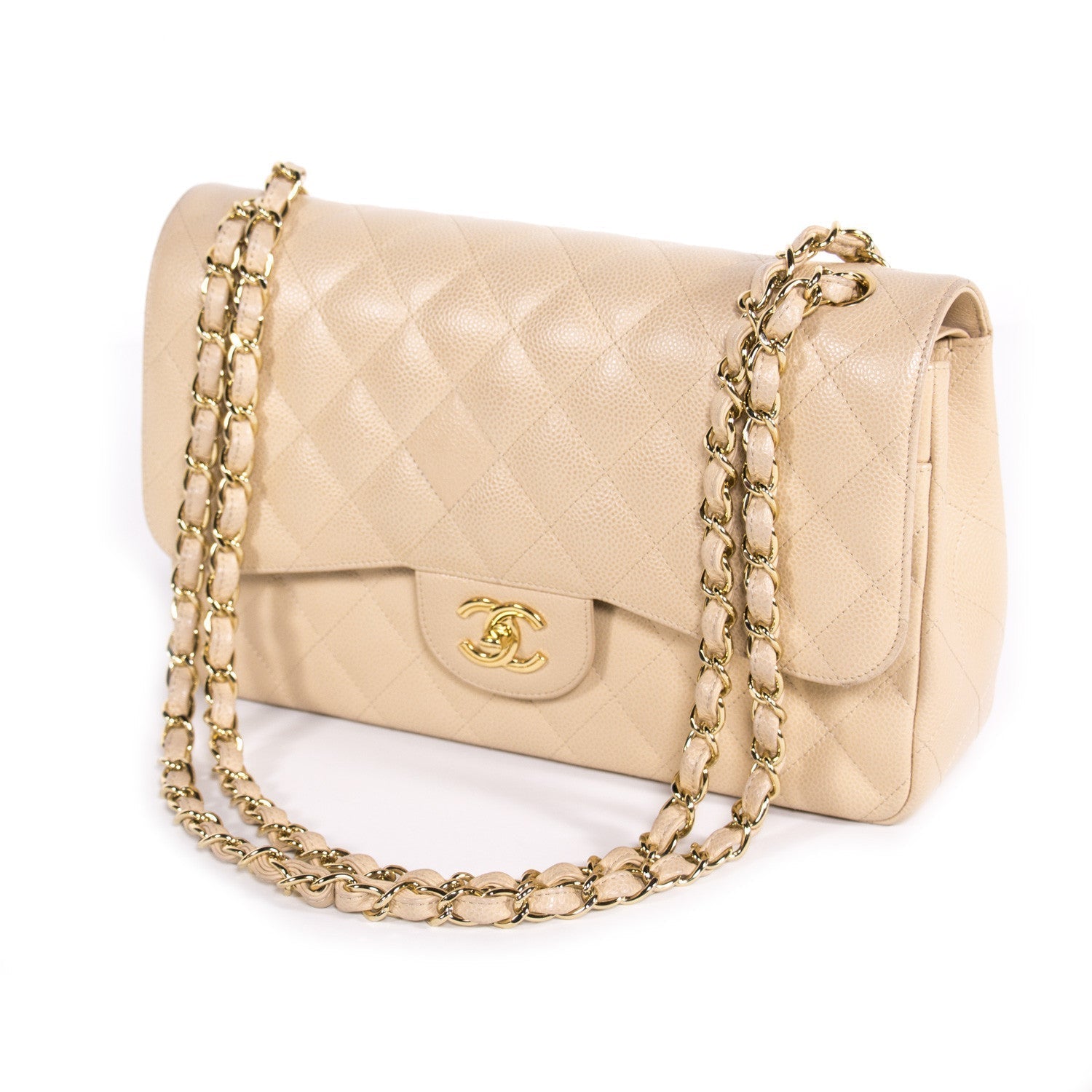 Chanel Caviar Classic Jumbo Double Flap Bag