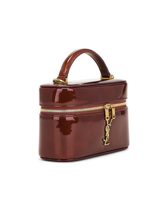 SAINT LAURENT Gaby Vanity Bag in Patent Leather | Studio Nafay