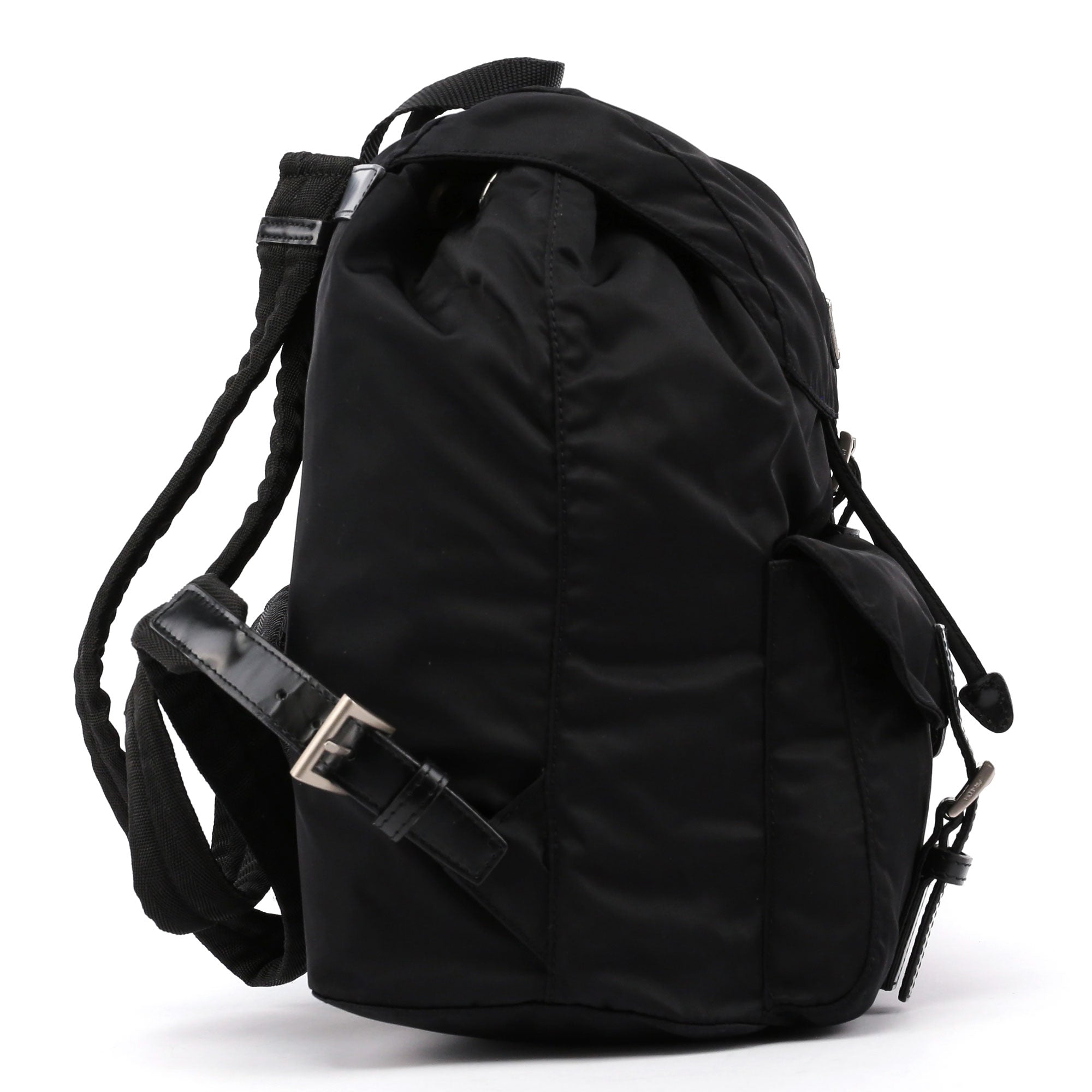 Black Tessuto Nylon Backpack 3 dos
