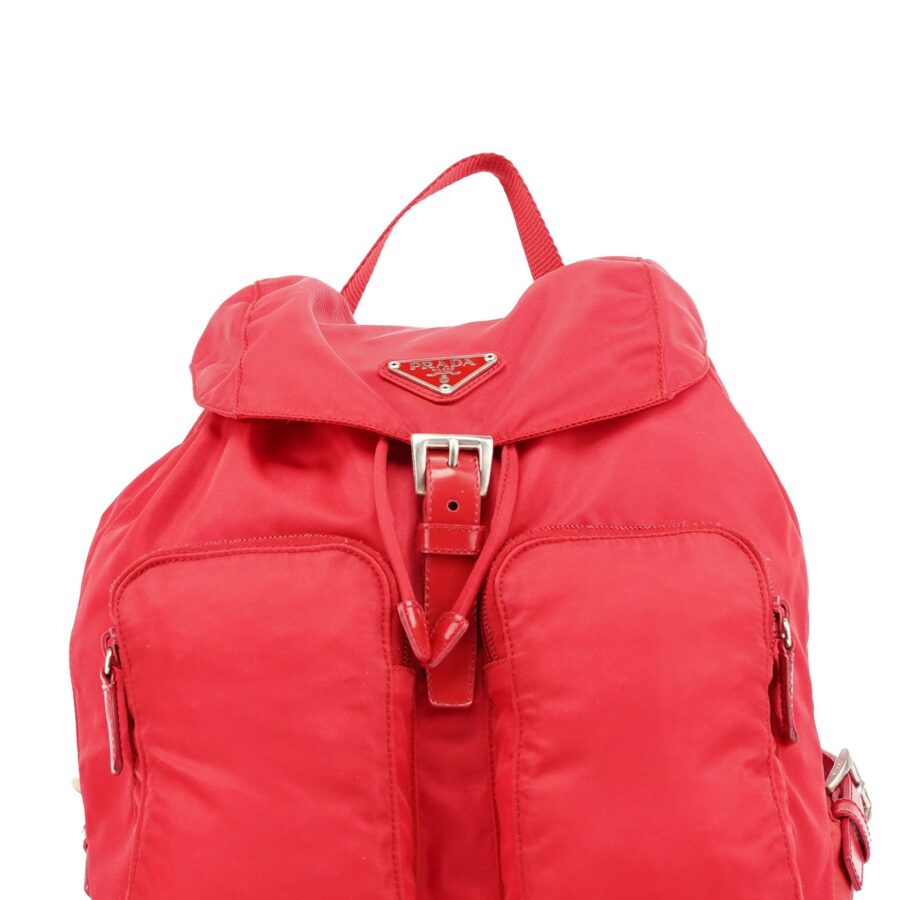 Red Tessuto Vela Backpack | Studio Nafay